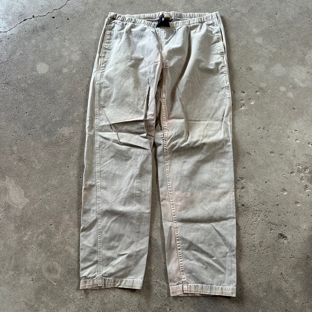 VTG Gramicci G-Pants Climbing Pants Mens XL Tan Khaki Vintage Made in USA Cotton